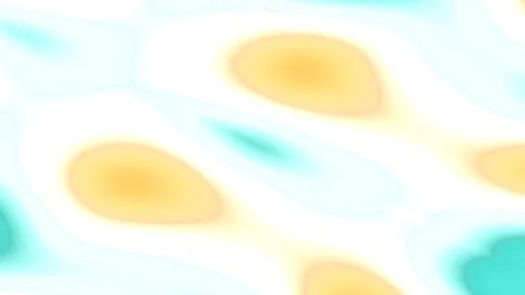 Turquoise and orange organic shapes on a clean white abstract background Stock Footage 342875845