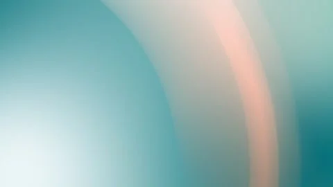 Turquoise and peach gradient with smooth curved shapes. Seamless loop Stock Footage 300840247