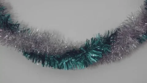 Turquoise And Silver Tinsel Видео 69236261