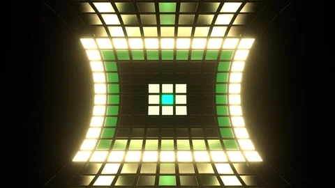 Turquoise and Yellow Changing Light Effect Background VJ Loop in 4K Stock Footage 296010250