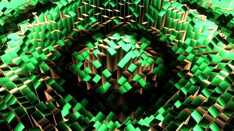 Turquoise and Yellow Random Shape Rectangular Waves Background VJ Loop in 4K 스톡 동영상 287605353