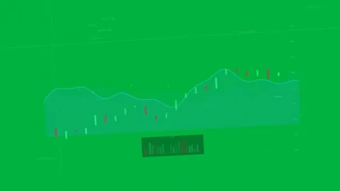 Turquoise area chart rising to peak, cyan guide moving, highlighting resistance Stock Footage 333907348