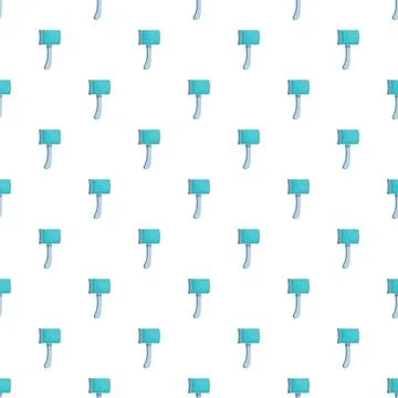 Turquoise axe head pattern repeating white background Illustration