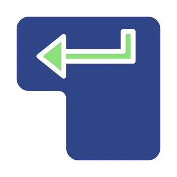 Turquoise Back Button, Symbol of Navigation 스톡 일러스트