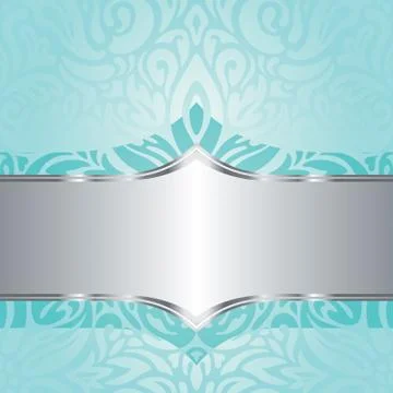 Turquoise background design Stock Illustration