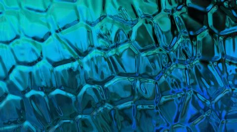 Turquoise background with irregularly curved elements. Beautiful abstraction.  Stock Illustration