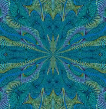 Turquoise background with masks Stock Illustration