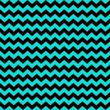 Turquoise Black Chevron Seamless Background Stock Illustration