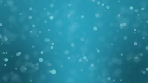 Turquoise blue background with floating particles Stock Footage 204819015