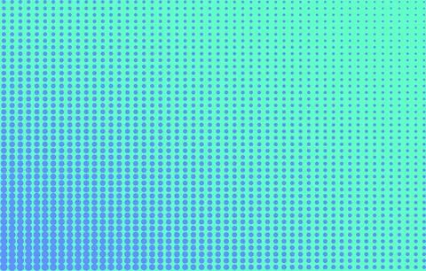 Turquoise blue background with halftone pattern. Retro pop art texture. Stock Illustration