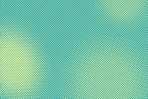 Turquoise blue background with halftone pattern. Retro pop art texture. Stock Illustration