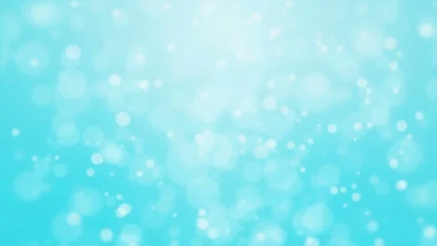 Turquoise blue background with light bokeh particles Stock Footage 71269497