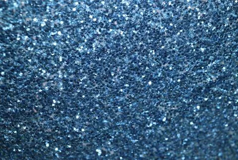 Turquoise blue glitter macro Stock Photos
