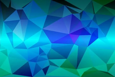 Turquoise blue purple random sizes low poly background Stock Illustration