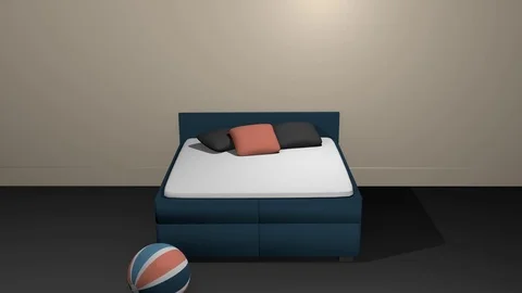 Turquoise box spring Vidéo 79015174