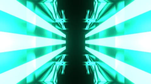 Turquoise Bright Fast Flashing Strobe Strips Background VJ Loop in 4K Vidéo 344101229