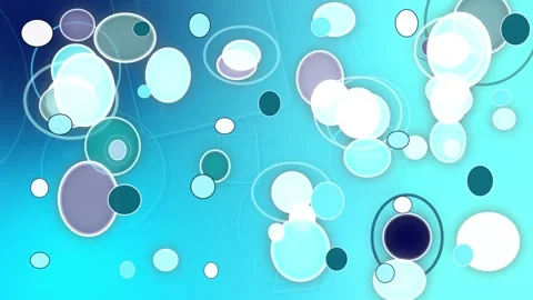 Turquoise bubble background template animation Stock Footage 340558015