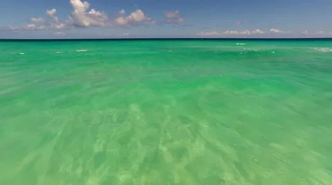 Turquoise Caribbean Water Surface Stock Footage 41841582