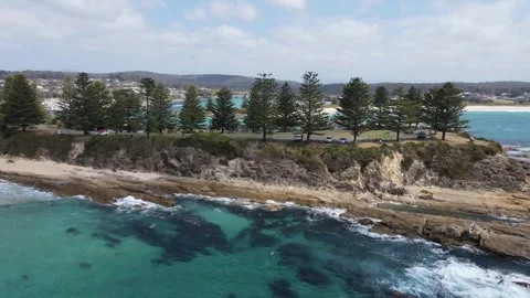 Turquoise Cliffs of the South Coast Video stock 317213260
