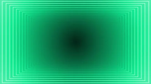 Turquoise color parallel lines 3d depth dark background Stock Footage 296637564