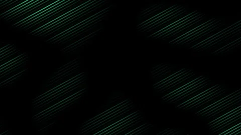 Turquoise color parallel lines pattern flowing over black background Stock Footage 307516940