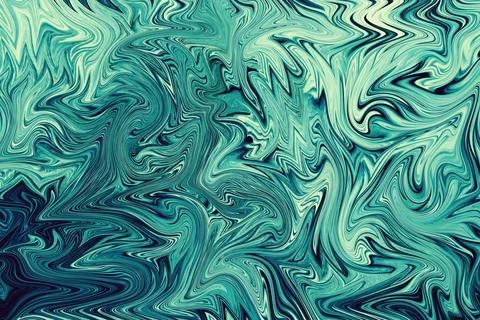 Turquoise color wavy pattern background design graphic artist accents styli.. Stock Illustration