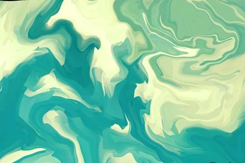 Turquoise color wavy pattern background design graphic artist accents styli.. Stock Photos