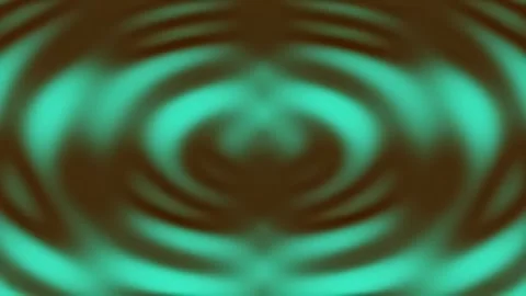 Turquoise Concentric Ripple Waves With Hypnotic Morphing Motion 스톡 동영상 342945172