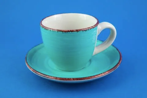 Turquoise cup Stock-Fotos