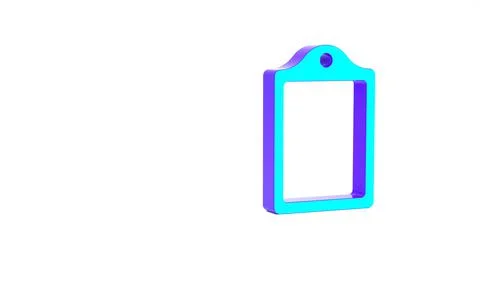Turquoise Cutting board icon isolated on white background. Chopping Board sym Stock Illustration