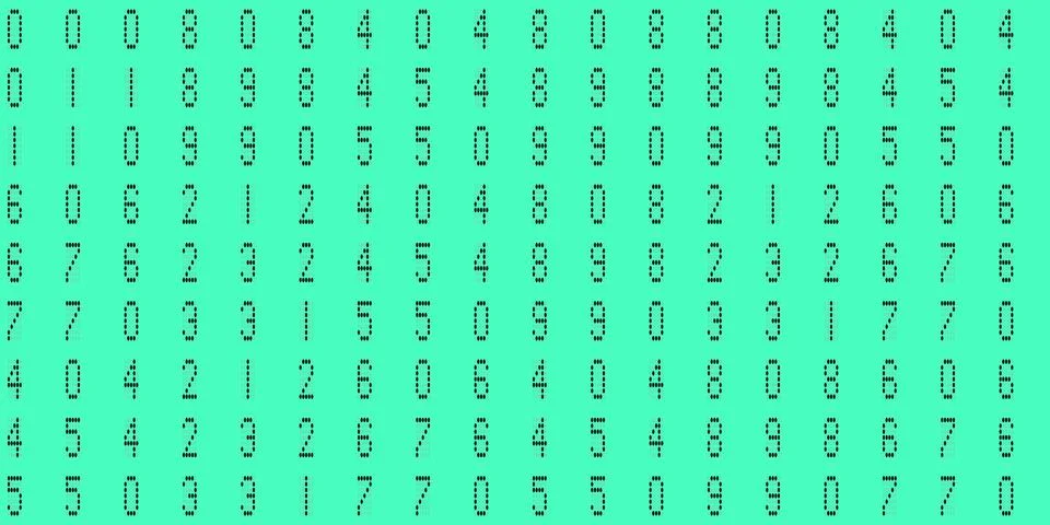 Turquoise cyberspace texture. Numeric binary creative surface. Numeral tech.. Illustrazione stock