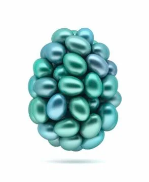 Turquoise easter eggs. Stock Illustration