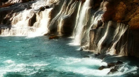 Turquoise Fall Stock Footage 490406