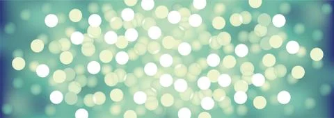 Turquoise festive lights, vector background. Stock Illustration