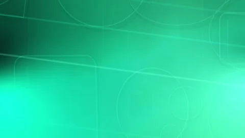 Turquoise geometric background template animation with outlined shapes Stock Footage 340557934
