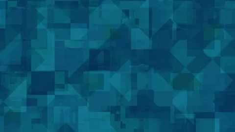 Turquoise geometric mosaic pattern loopable background animation, overlapping Stock Footage 332816583