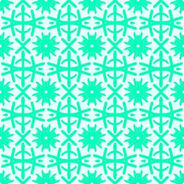 Turquoise geometric seamless pattern background Stock Illustration