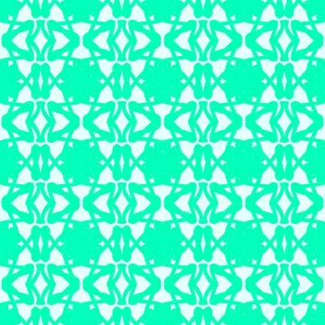 Turquoise geometric seamless pattern background Illustrazione stock