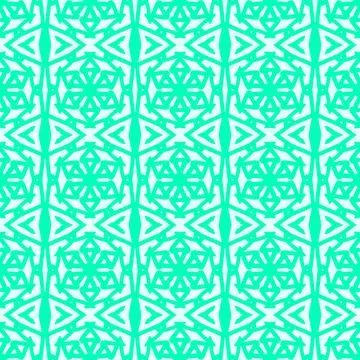 Turquoise geometric seamless pattern background Illustrazione stock