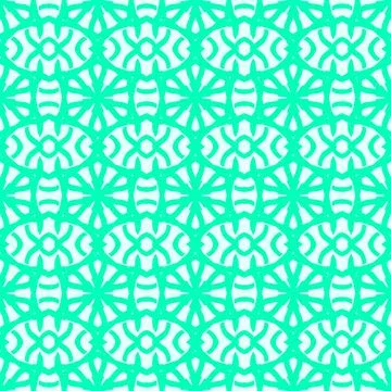Turquoise geometric seamless pattern background Stock Illustration