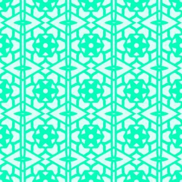 Turquoise geometric seamless pattern background Stock Illustration