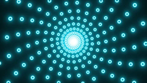 Turquoise glowing background of circles.  spiral Video stock 314963057