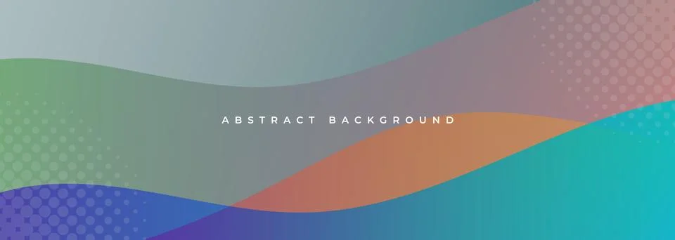 Turquoise gradient wave on abstract background, soft flowing ribbon with pastel Stock Illustration