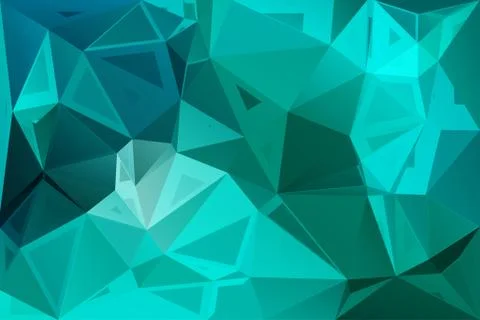 Turquoise green random sizes low poly background イラスト素材