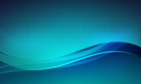 Turquoise green wavy vector abstract background with grid stock illustration Stock Illustration