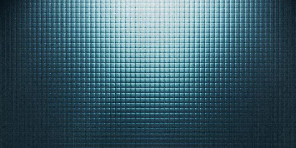 Turquoise grid pattern with subtle gradient lighting Illustrazione stock