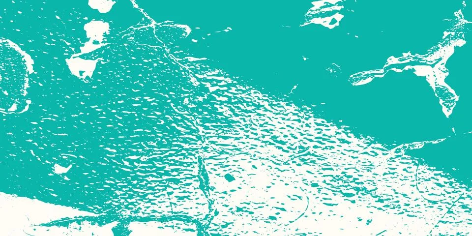 Turquoise grunge texture overlay vector background. Distressed rough surfac.. Stock Illustration