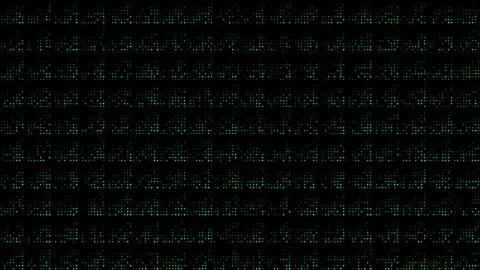 Turquoise hi-tech circular dots half tone futuristic geometrical background Stock Footage 307517212