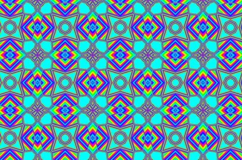 Turquoise kaleidoscope texture イラスト素材