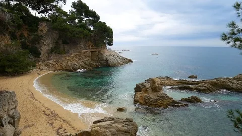 The turquoise lagoon. Vídeos de archivo 86494931